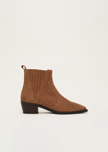 Phase Eight Suede Boots Brown Canada | YPDBWE-067